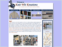 Tablet Screenshot of knitwitkreations.com